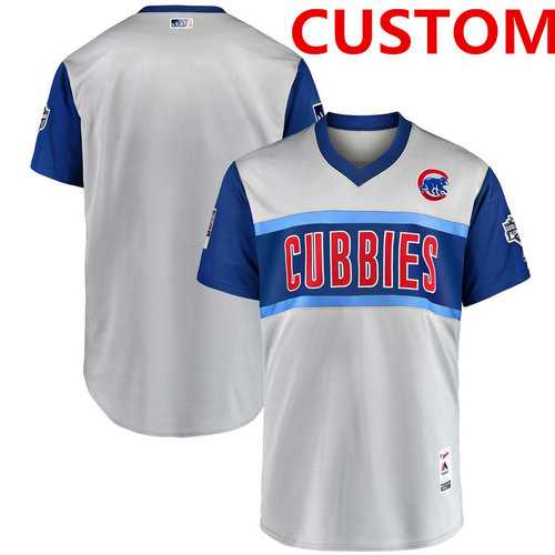 Chicago Cubs Customized Gray 2019 MLB Little League Classic Team Jersey,We sell and wholesale Chicago Cubs Customized Gray 2019 MLB Little League Classic Team Jersey on line form chian!
